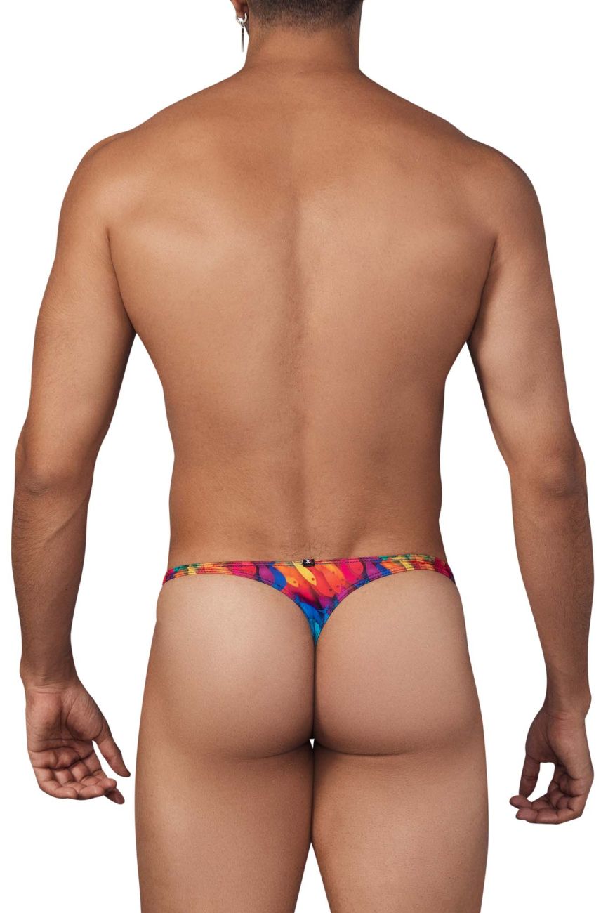 Xtremen 91146 Printed Microfiber Thongs Color Rainbow Prism - DealByEthan.gay loves Xtremen
