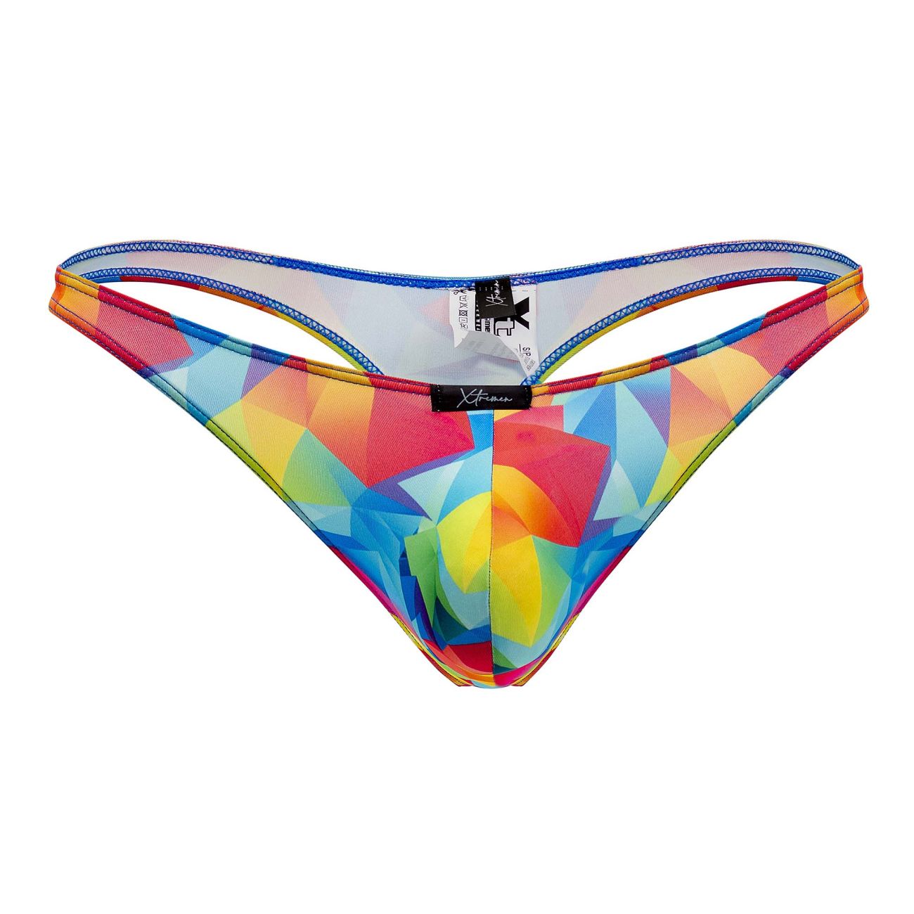Xtremen 91146 Printed Microfiber Thongs Color Rainbow Prism - DealByEthan.gay loves Xtremen
