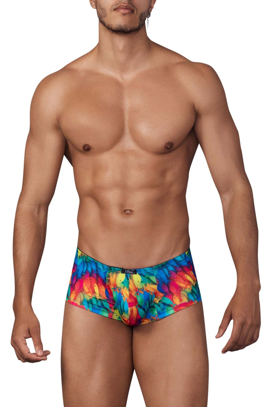 Xtremen 91147 Printed Microfiber Trunks Color Rainbow Fish - DealByEthan.gay loves Xtremen