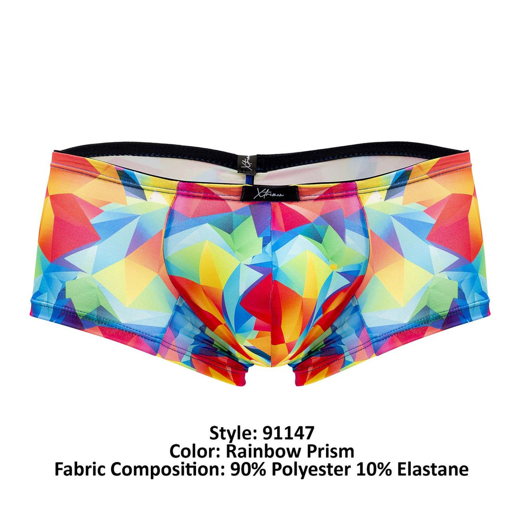 Xtremen 91147 Printed Microfiber Trunks Color Rainbow Prism - DealByEthan.gay loves Xtremen