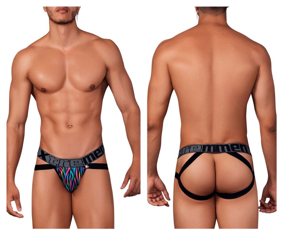 Xtremen 91148 Printed Microfiber Jockstrap Color Disco Zebra - DealByEthan.gay loves Xtremen