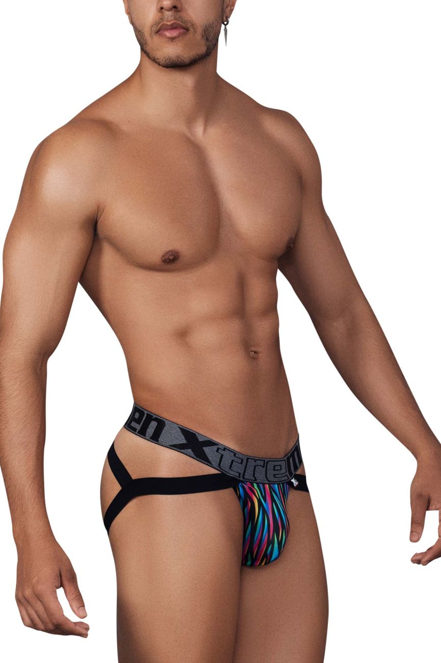 Xtremen 91148 Printed Microfiber Jockstrap Color Disco Zebra - DealByEthan.gay loves Xtremen