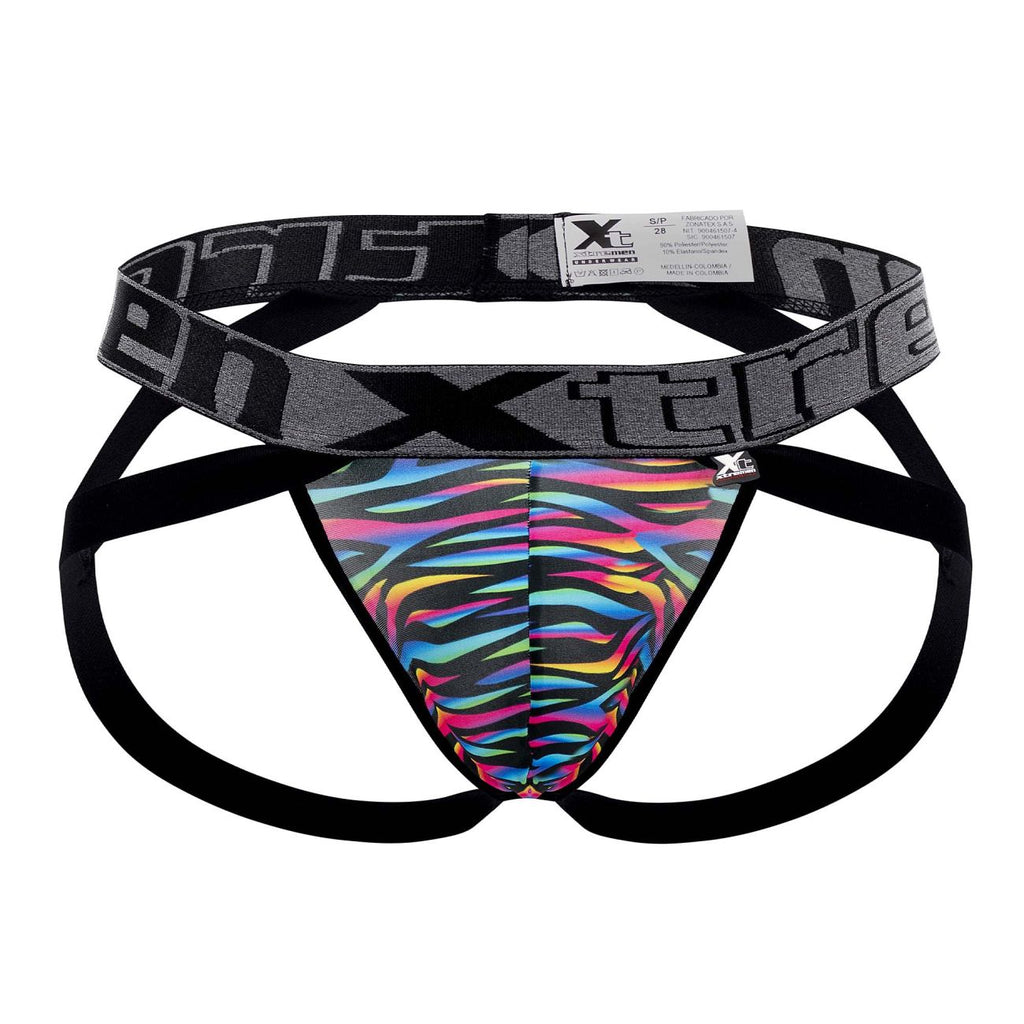 Xtremen 91148 Printed Microfiber Jockstrap Color Disco Zebra - DealByEthan.gay loves Xtremen