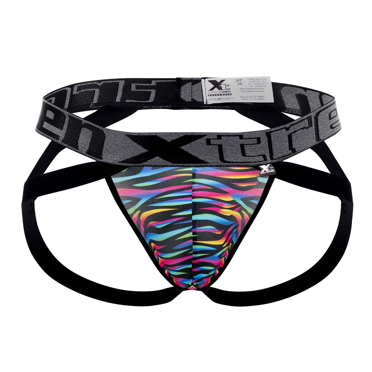 Xtremen 91148 Printed Microfiber Jockstrap Color Disco Zebra - DealByEthan.gay loves Xtremen