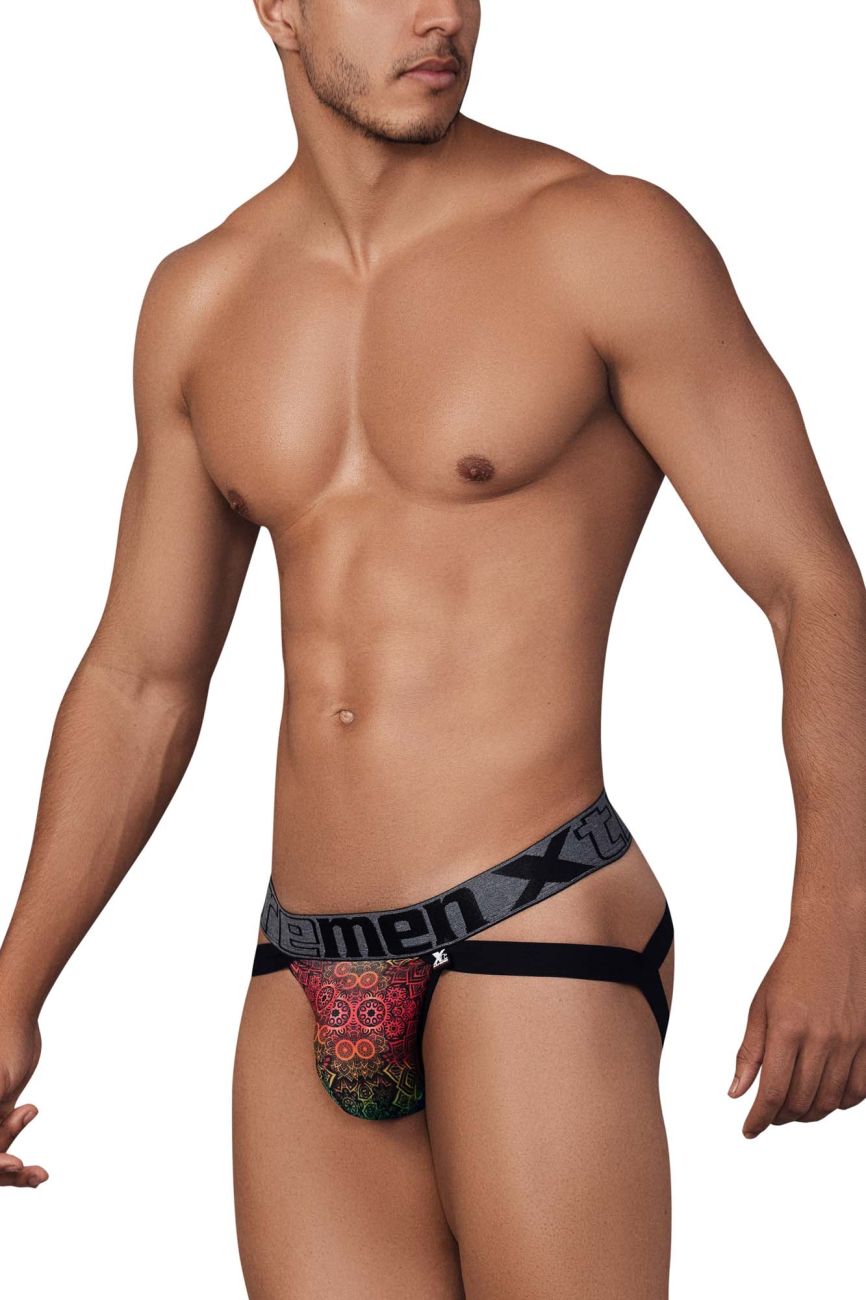 Xtremen 91148 Printed Microfiber Jockstrap Color Mandala - DealByEthan.gay loves Xtremen