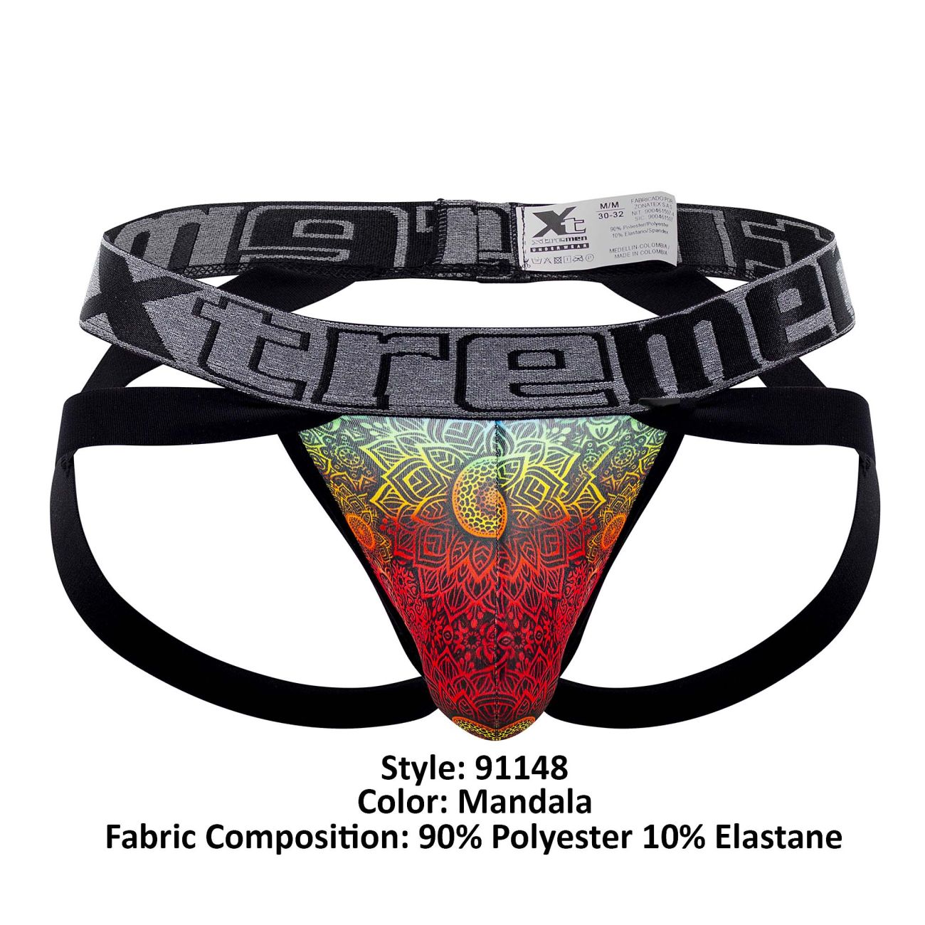 Xtremen 91148 Printed Microfiber Jockstrap Color Mandala - DealByEthan.gay loves Xtremen