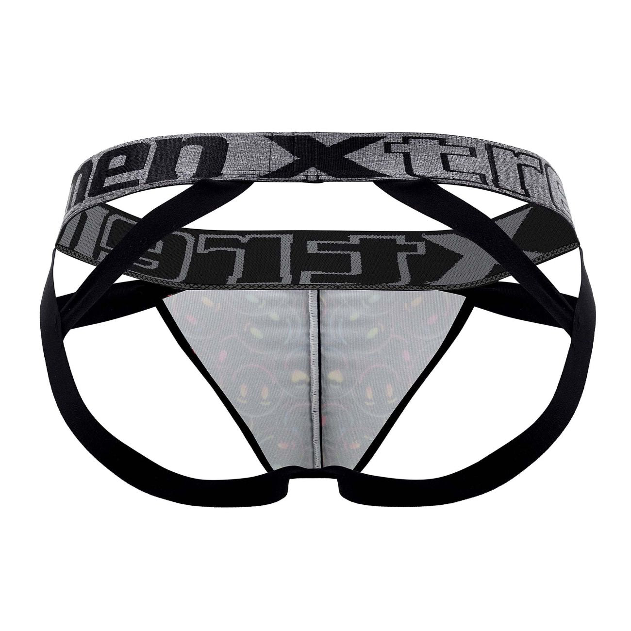 Xtremen 91148 Printed Microfiber Jockstrap Color Smiley Face - DealByEthan.gay loves Xtremen
