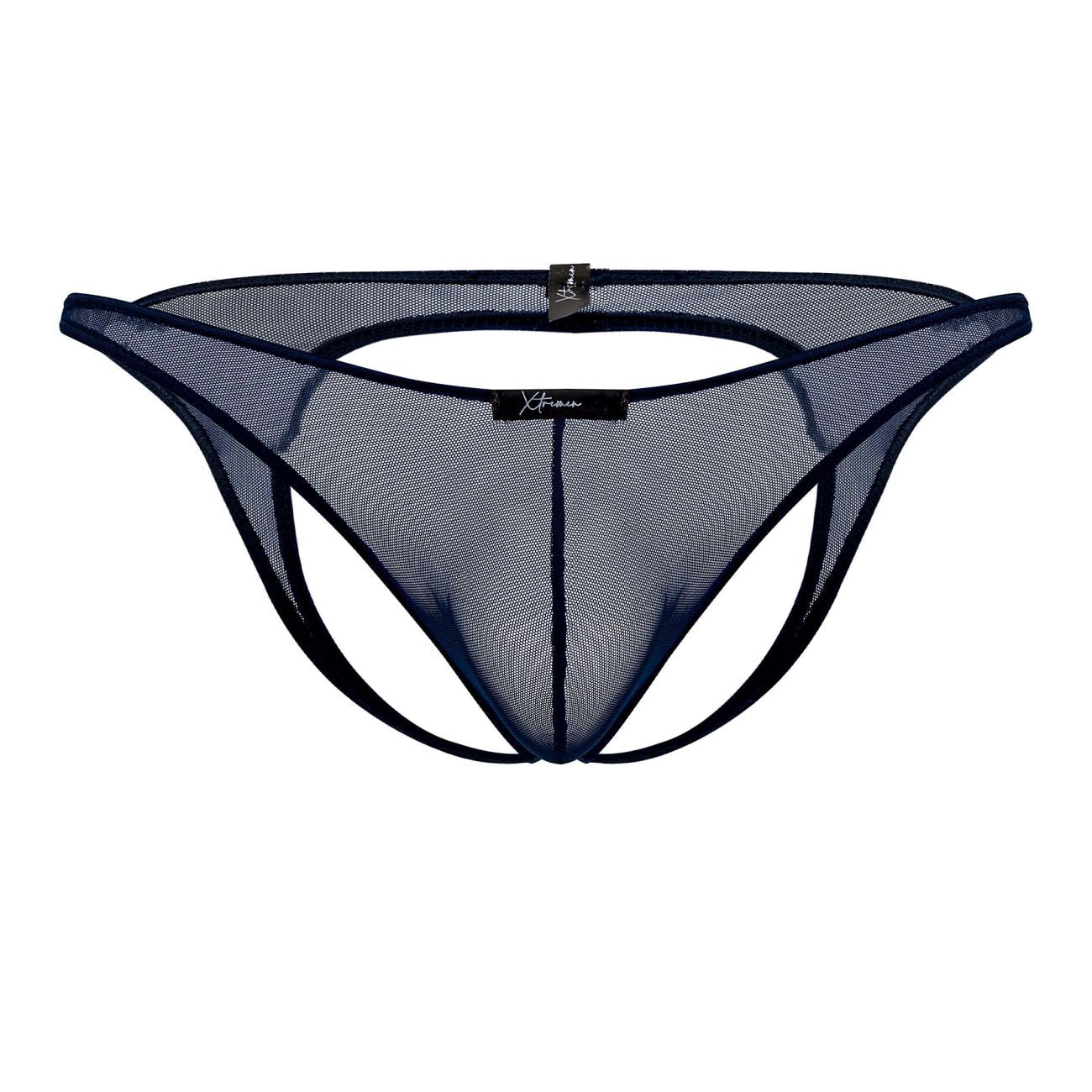 Xtremen 91153 Tulle mesh Jockstrap Color Navy - DealByEthan.gay loves Xtremen