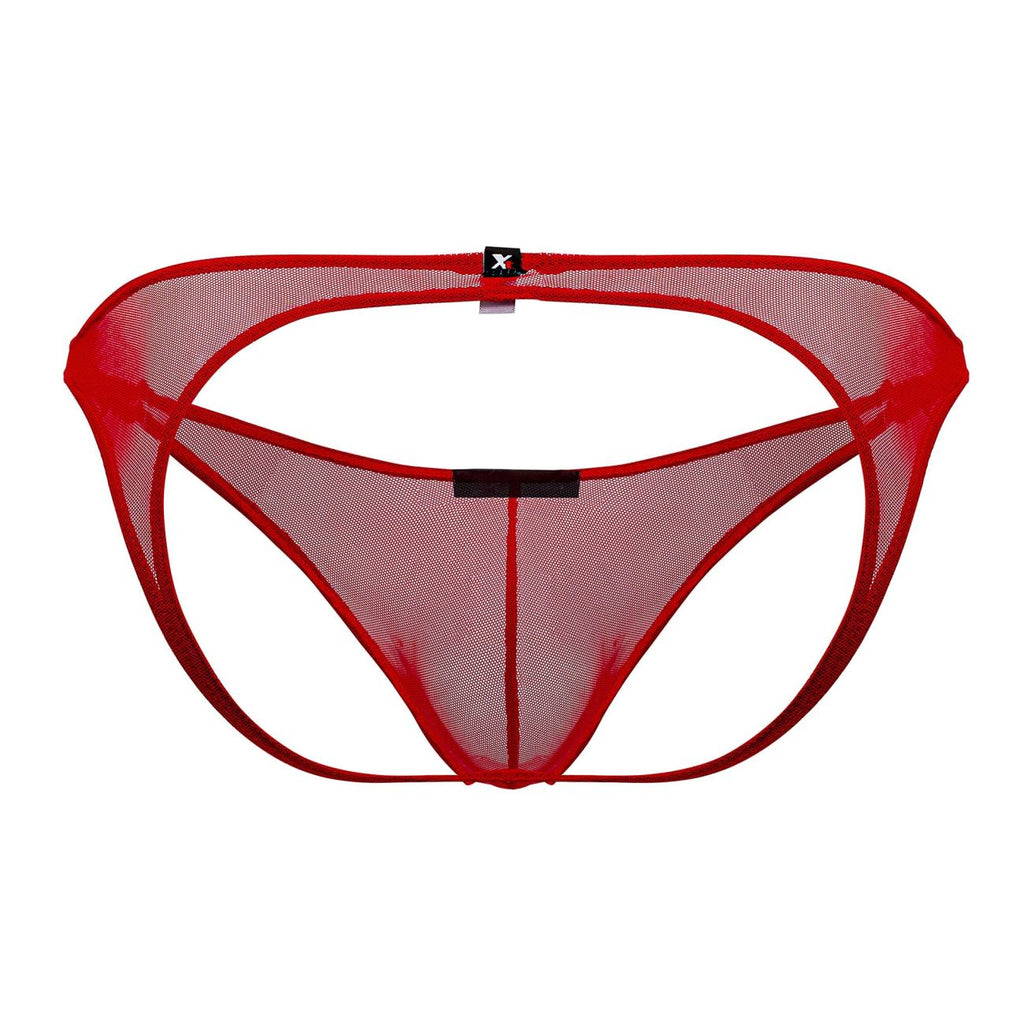 Xtremen 91153 Tulle mesh Jockstrap Color Red - DealByEthan.gay loves Xtremen