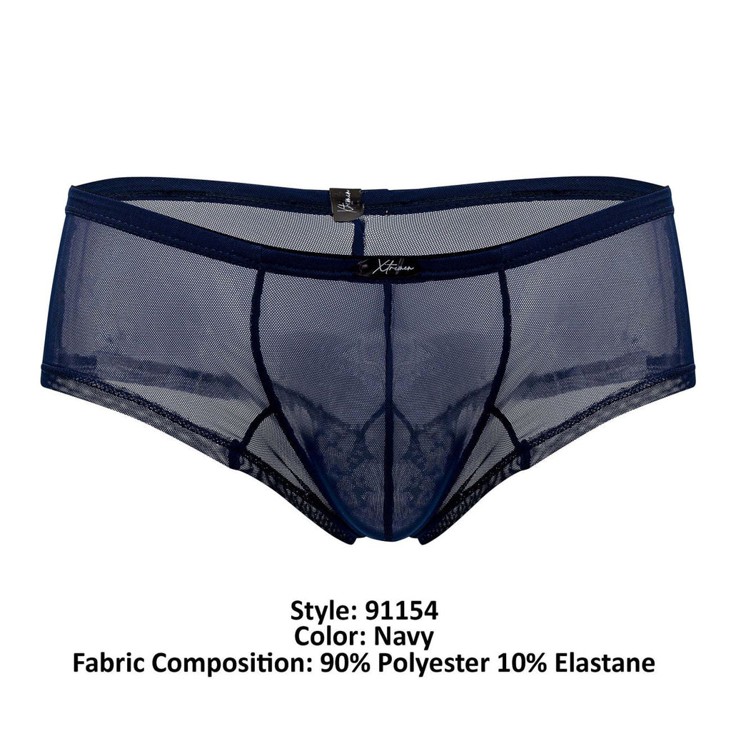 Xtremen 91154 Tulle mesh Trunks Color Navy - DealByEthan.gay loves Xtremen