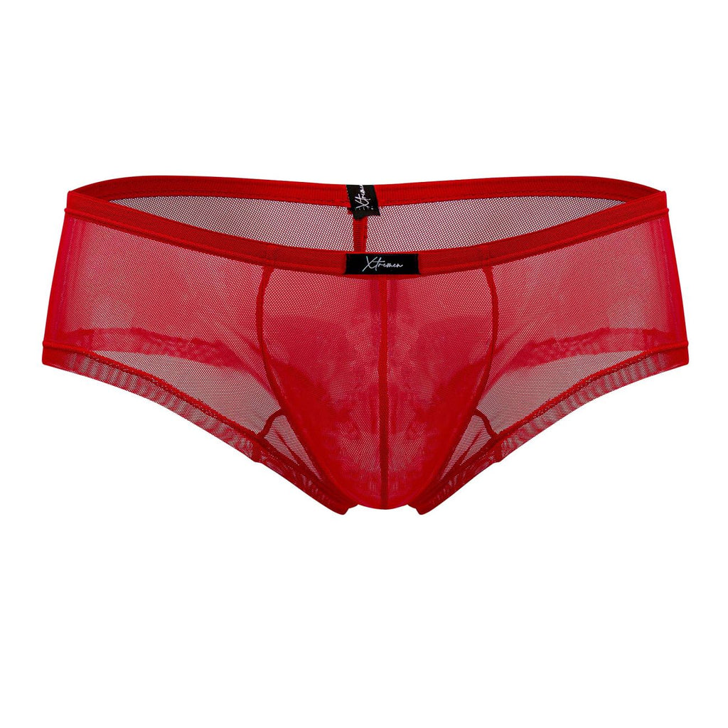 Xtremen 91154 Tulle mesh Trunks Color Red - DealByEthan.gay loves Xtremen
