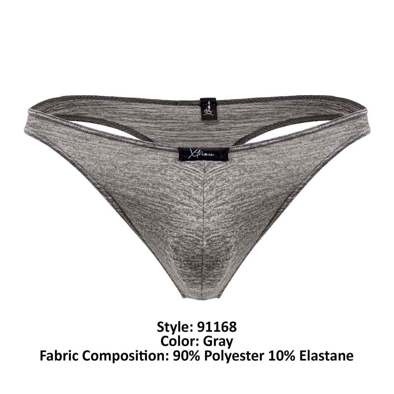 Xtremen 91168 Durazno Thongs Color Gray - DealByEthan.gay loves Xtremen