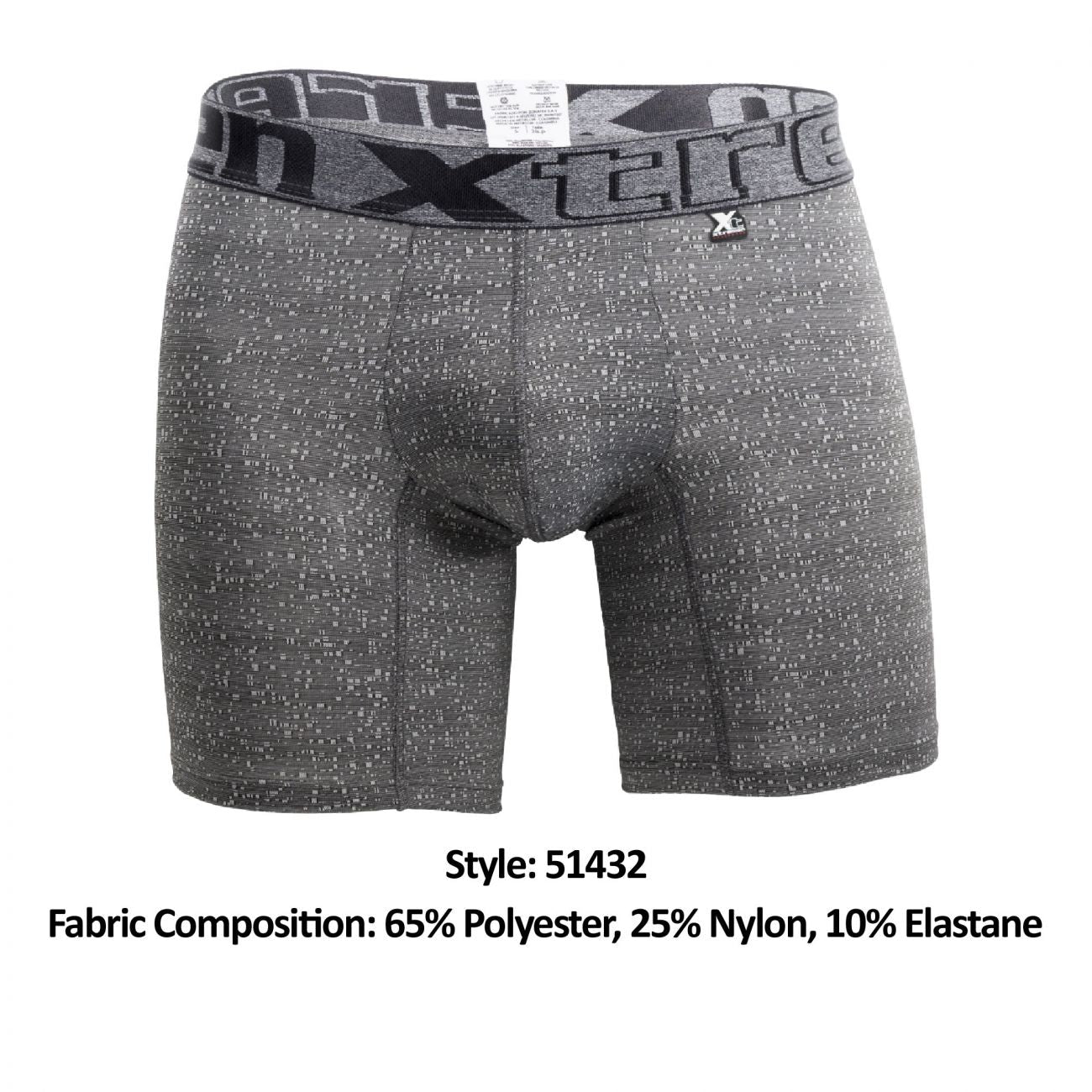 Calzoncillos bóxer Xtremen 51432 Dots Color Negro