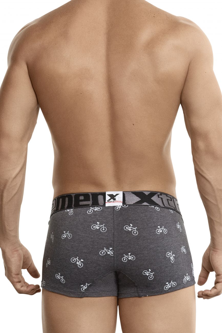 Calzoncillos bóxer con estampado de ciclismo Xtremen 51437C Color gris oscuro