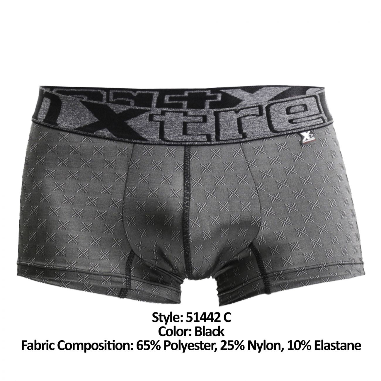 Xtremen 51442C Jacquard -X- Bóxer color negro