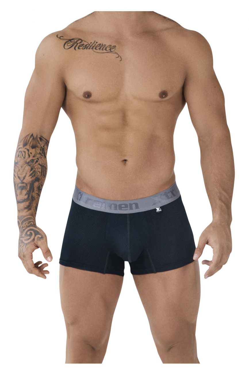 Bañador de microfibra Jacquard Xtremen 51477C Color verde