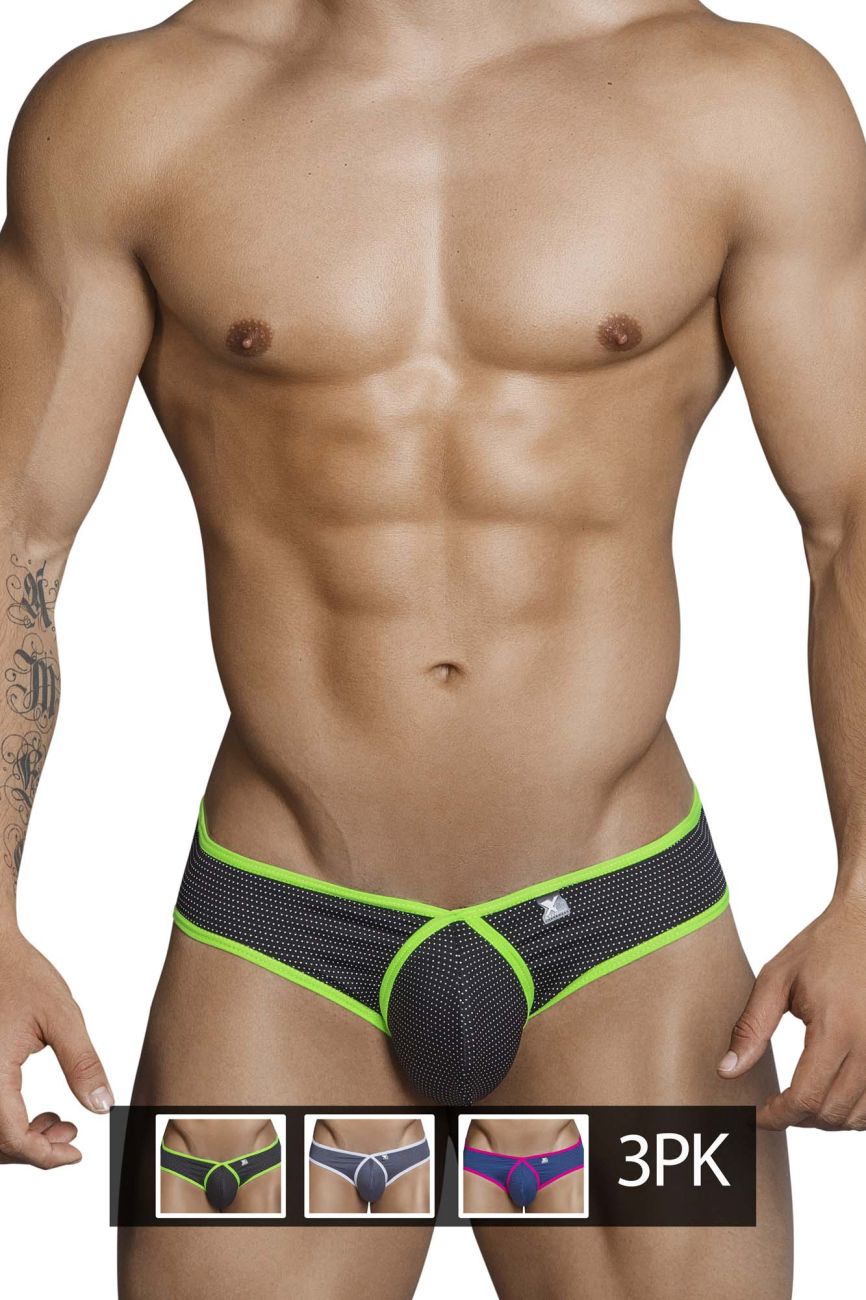 Xtremen 91021-3 3PK Slips Farbe Schwarz-Grau-Blau