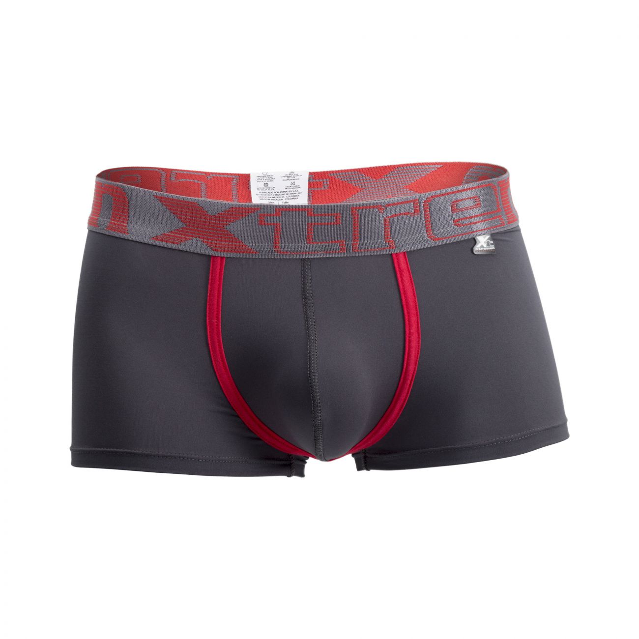 Calzoncillos tipo bóxer con ribetes Xtremen 91028 Color gris