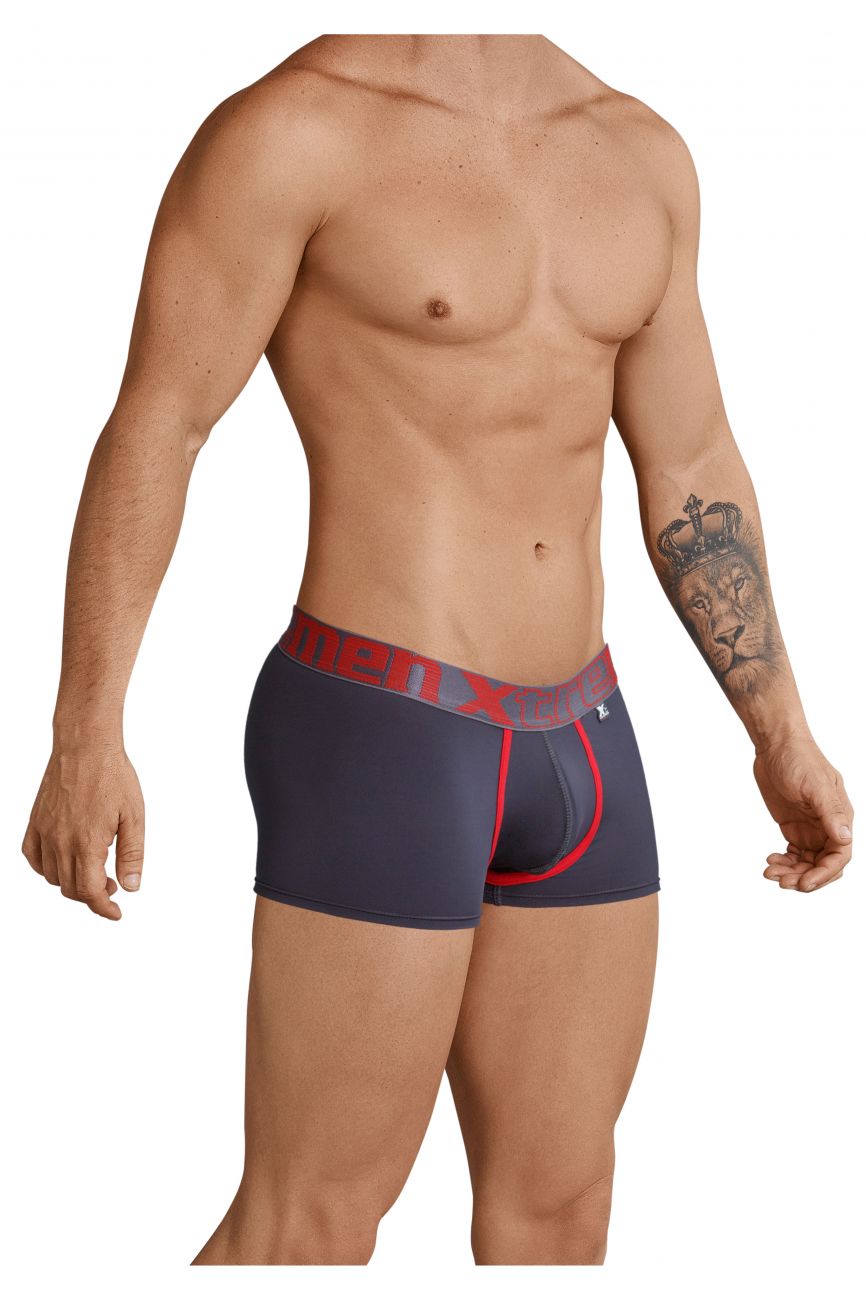 Calzoncillos tipo bóxer con ribetes Xtremen 91028 Color gris