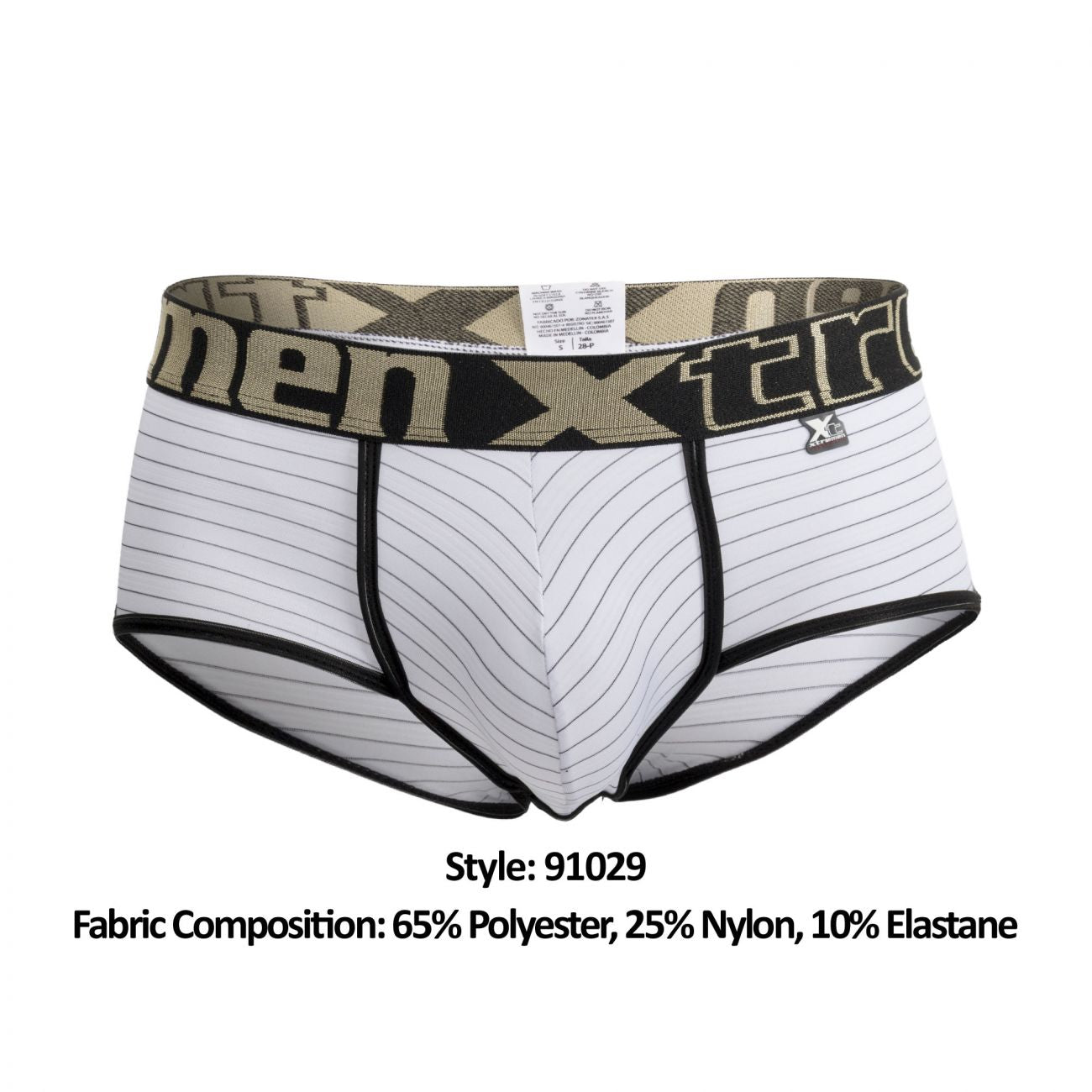 Xtremen 91029 Briefs Rayas Color Blanco