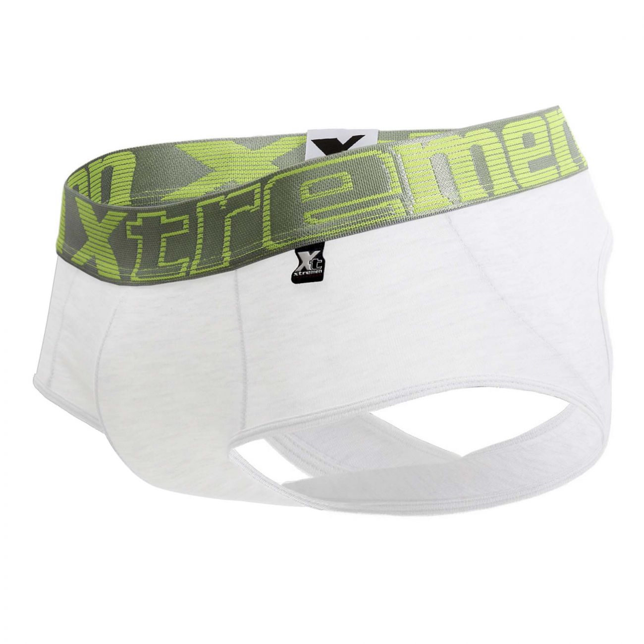Xtremen 91032 Jockstrap levantacola Color Blanco-Plata