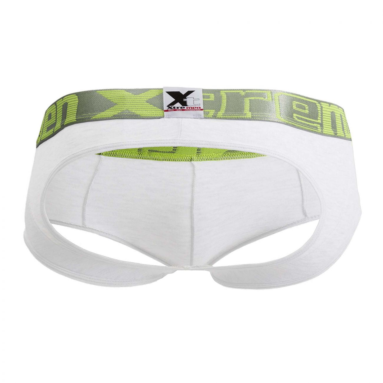 Xtremen 91032 Jockstrap levantacola Color Blanco-Plata