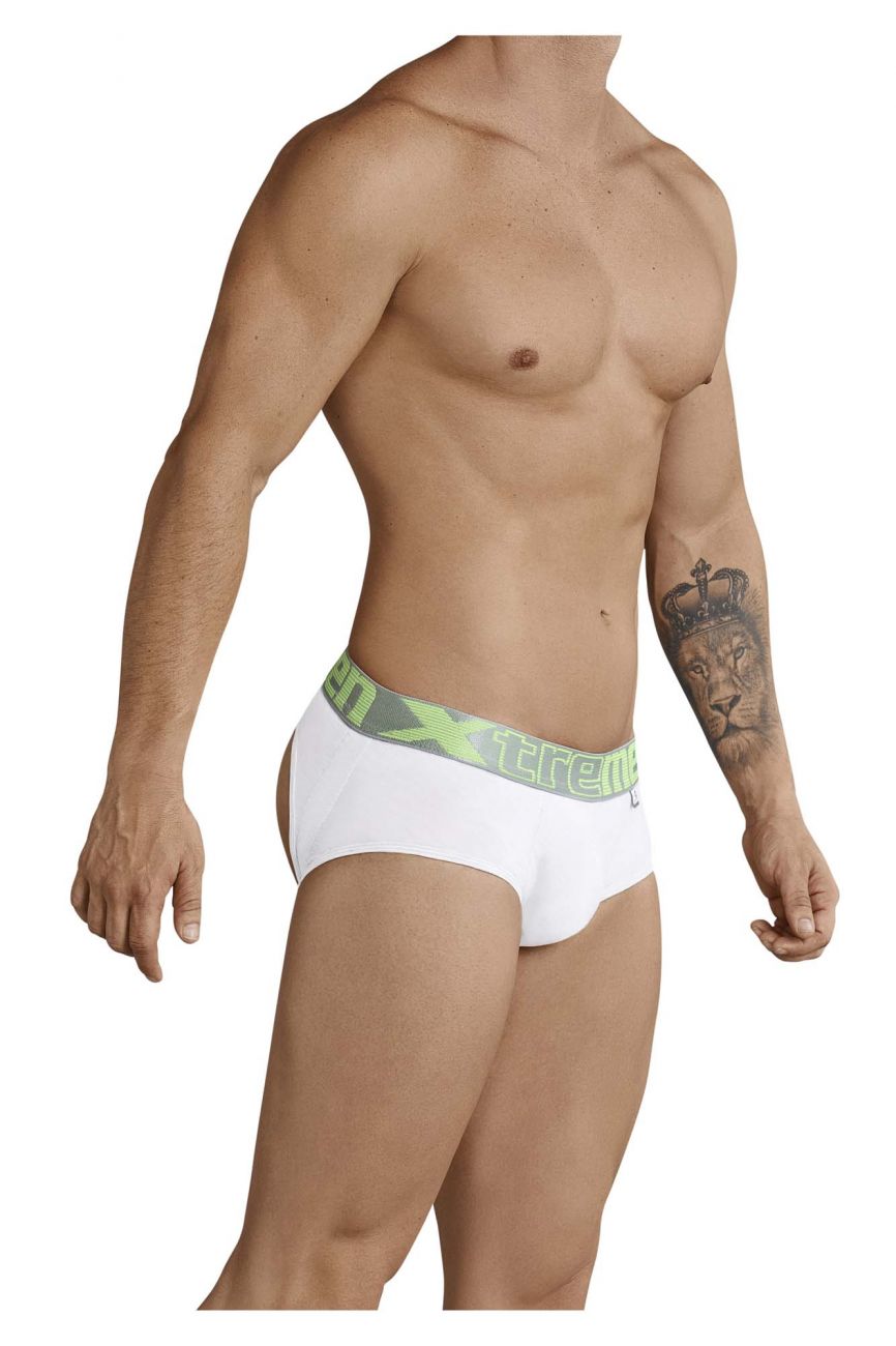Xtremen 91032 Jockstrap levantacola Color Blanco-Plata