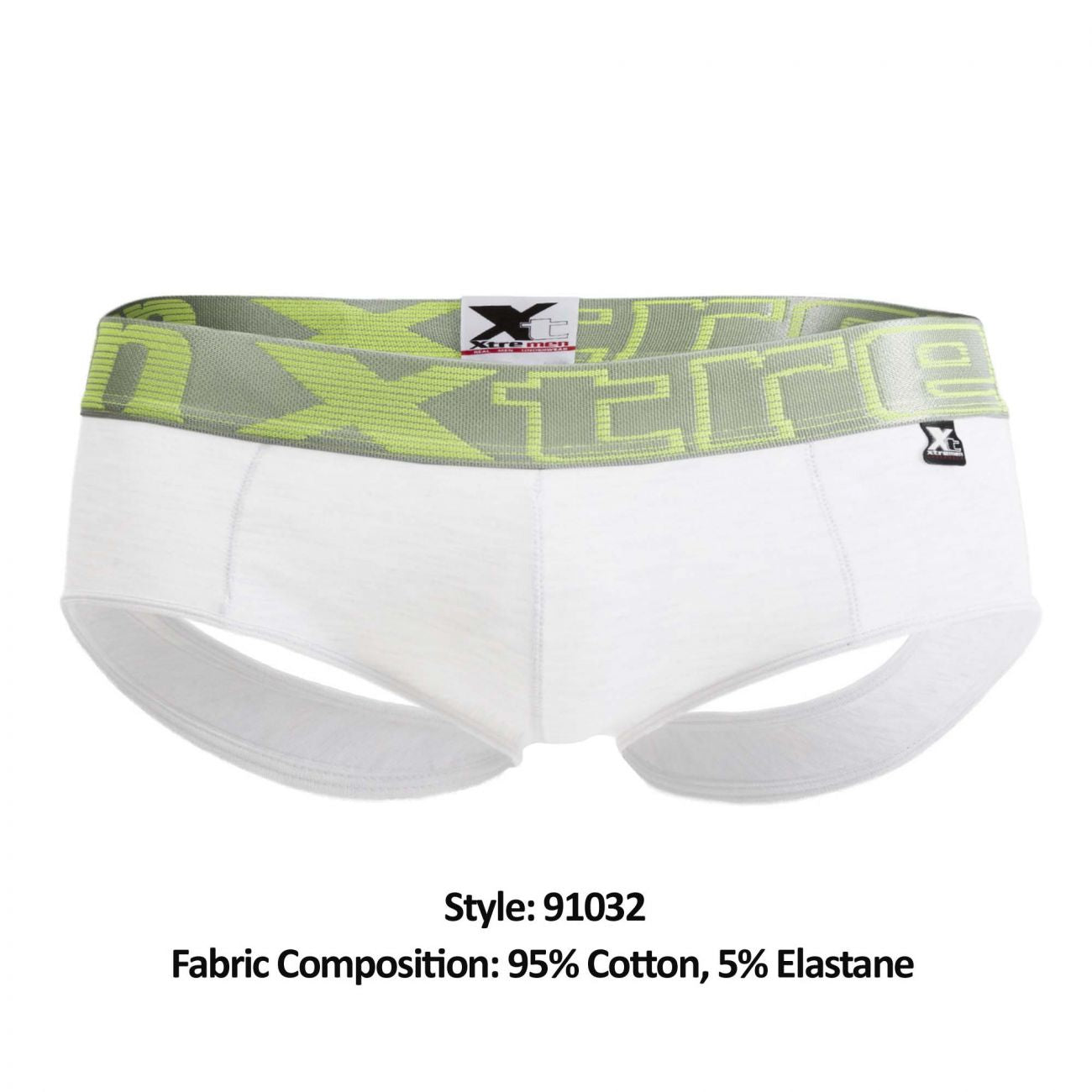 Xtremen 91032 Jockstrap levantacola Color Blanco-Plata