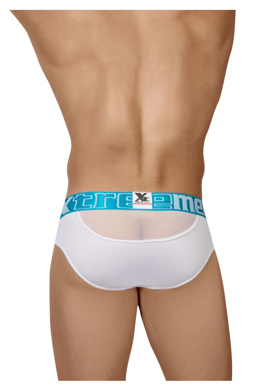 Braguitas de malla Peekaboo Xtremen 91059 Color blanco
