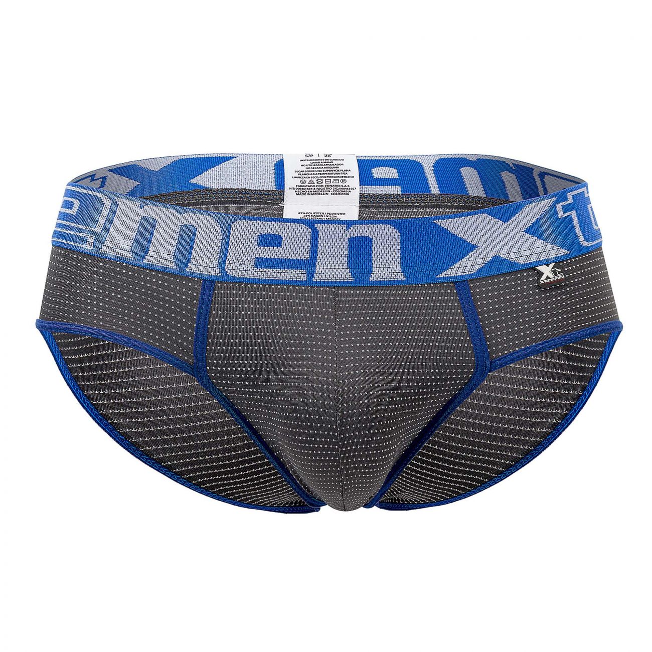 Xtremen 91062 Athletic Piping Briefs Color Gray
