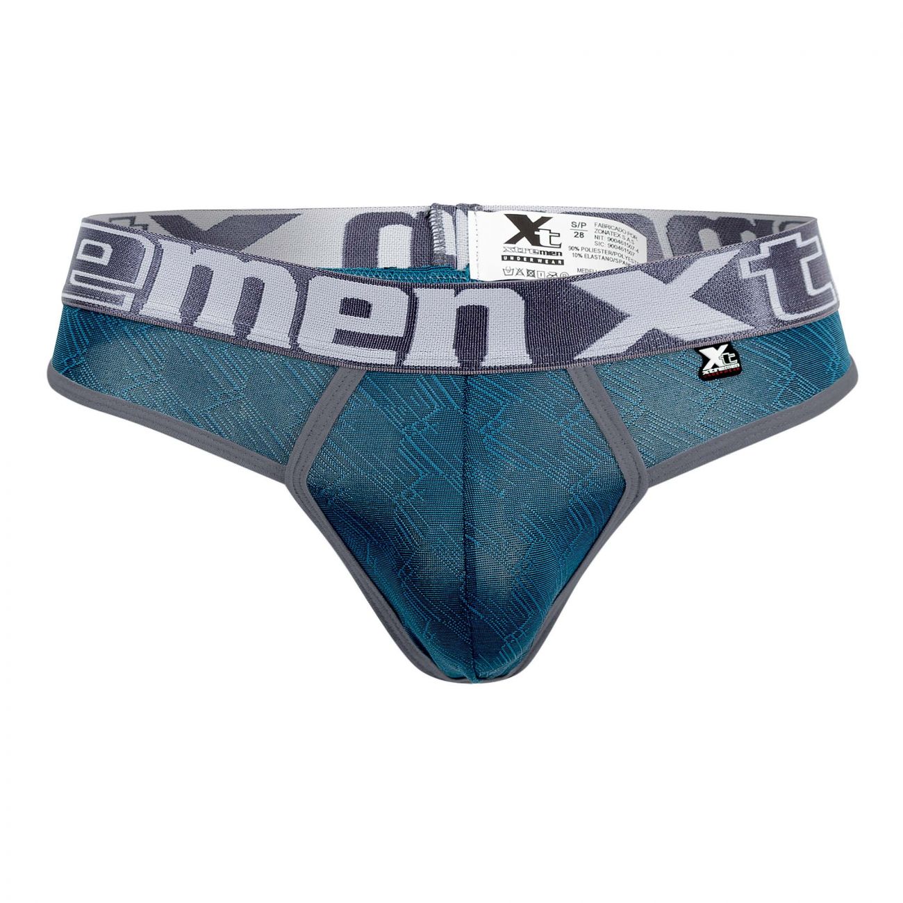 Xtremen 91073 Mikrofaser-Jacquard-Tangas, Farbe Jade