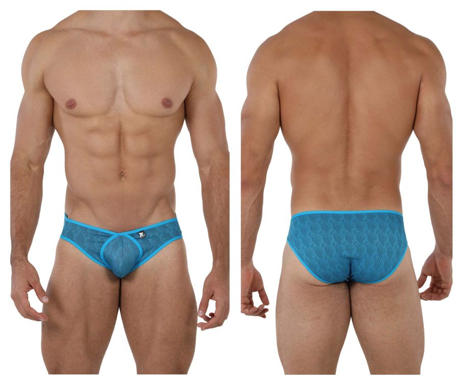 Xtremen 91075 Briefs de microfibra Jacquard Color Turquesa