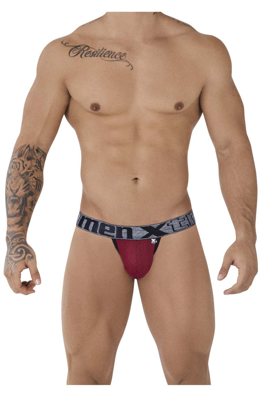 Bikini Jacquard de Microfibra Xtremen 91081 Color Rojo