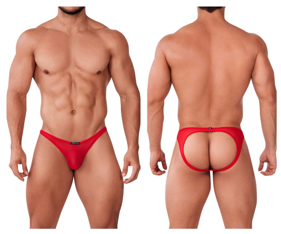 Xtremen 91153 Jockstrap de malla de tul Color Rojo
