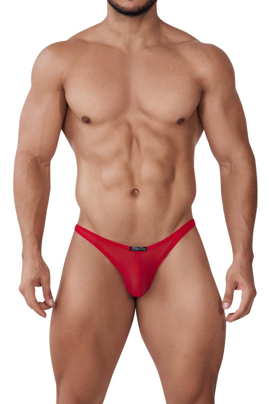 Xtremen 91153 Jockstrap de malla de tul Color Rojo