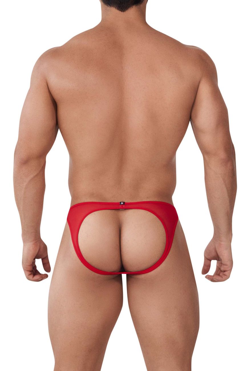 Xtremen 91153 Jockstrap de malla de tul Color Rojo