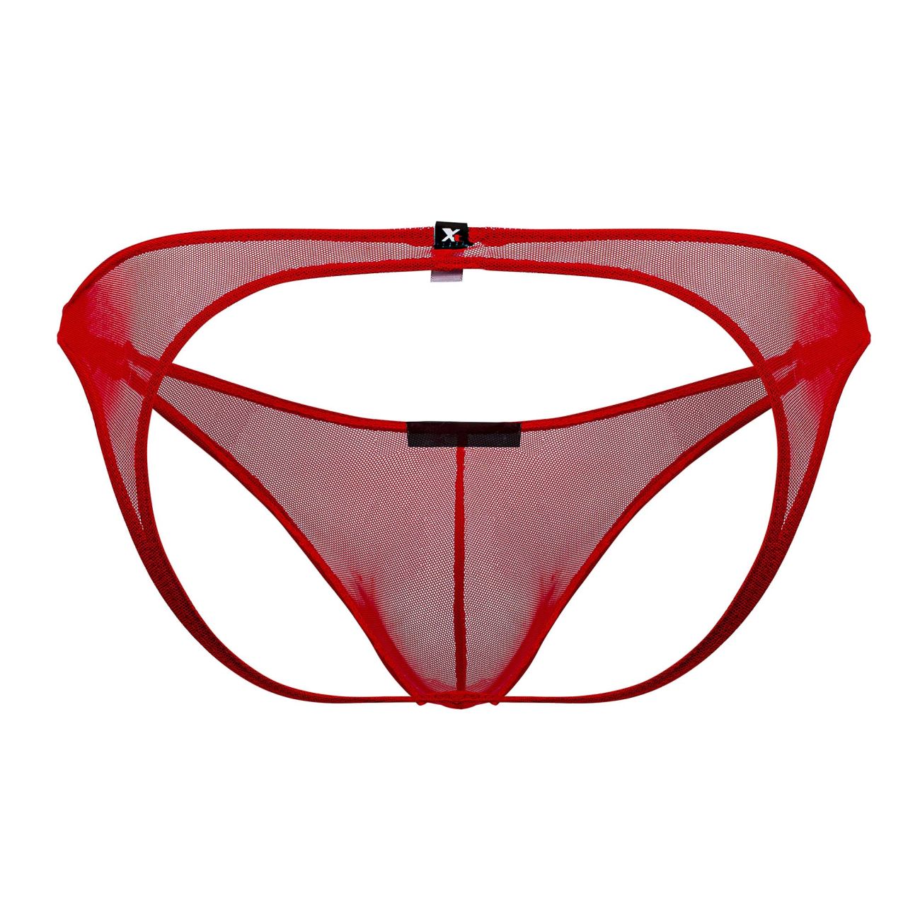 Xtremen 91153 Jockstrap de malla de tul Color Rojo