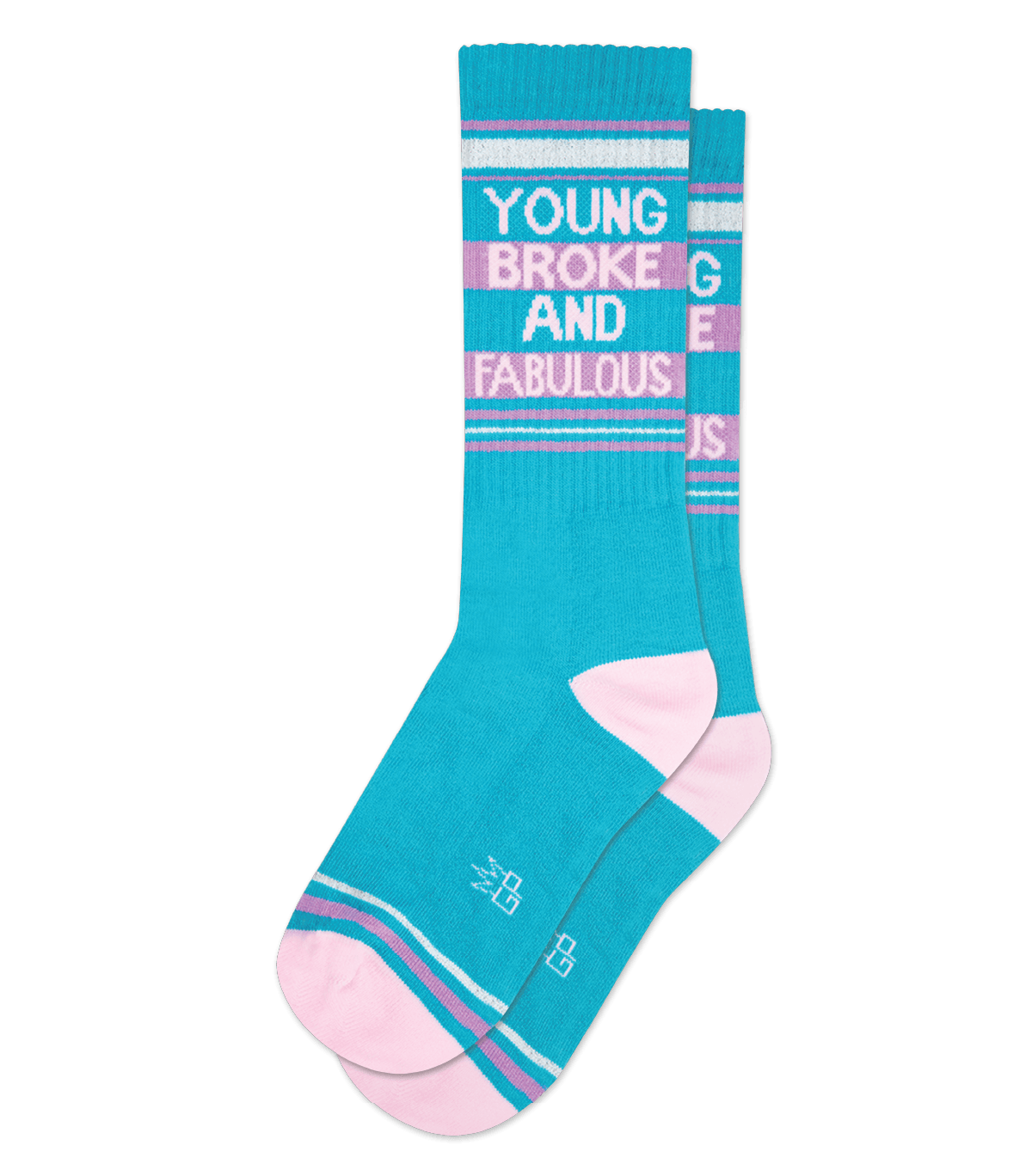 YOUNG BROKE AND FABULOUS CREW SOCKS - DealByEthan.gay loves Gumball Poodle