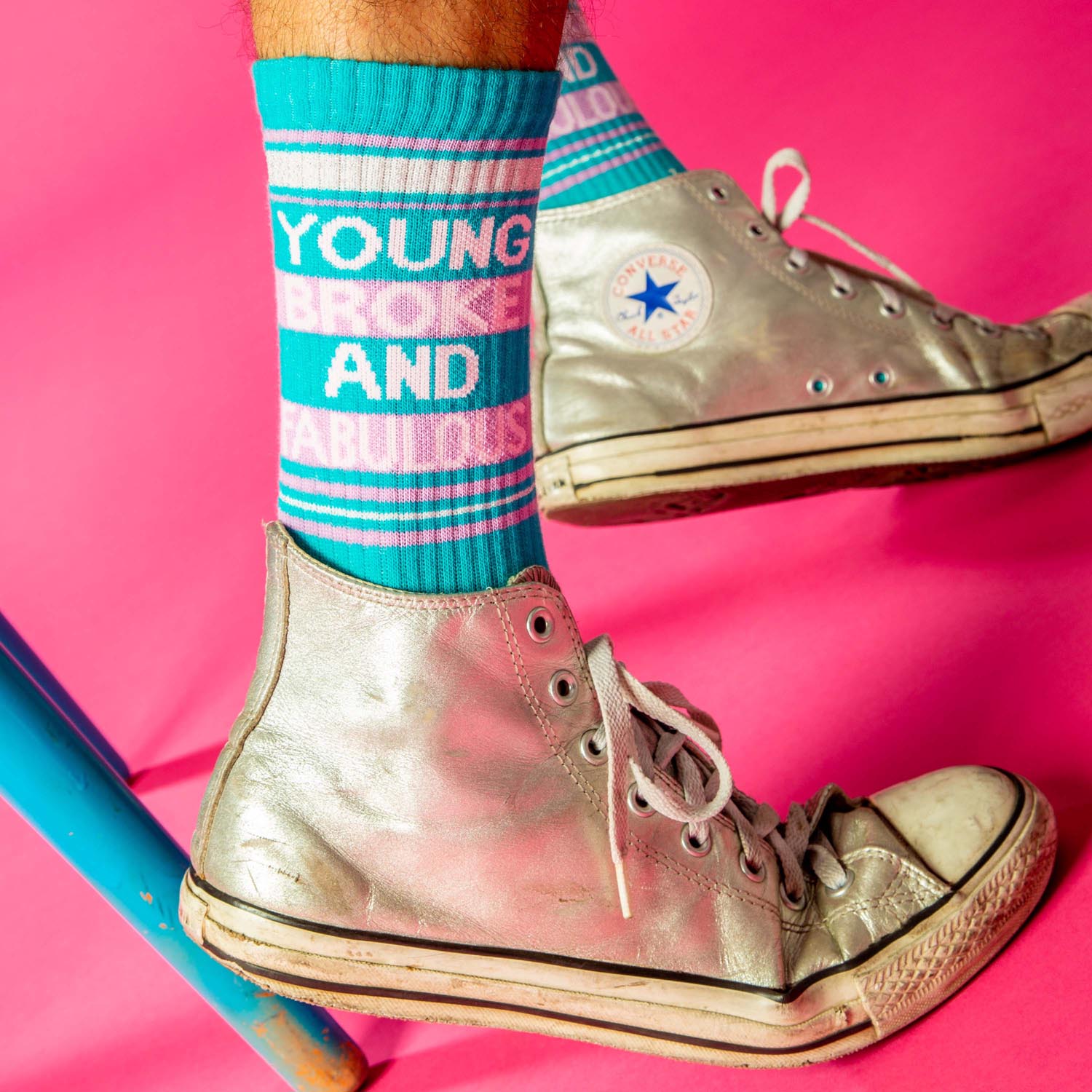 YOUNG BROKE AND FABULOUS CREW SOCKS - DealByEthan.gay loves Gumball Poodle