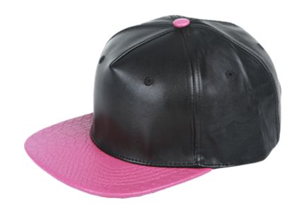 TWO TONE FAUX LEATHER CAP  Available in 6 Colors - DealByEthan.gay