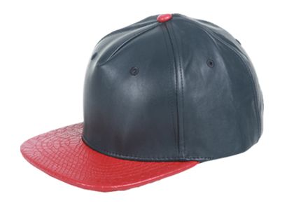 TWO TONE FAUX LEATHER CAP  Available in 6 Colors - DealByEthan.gay