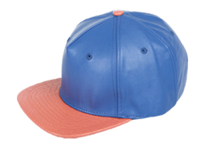 TWO TONE FAUX LEATHER CAP  Available in 6 Colors - DealByEthan.gay