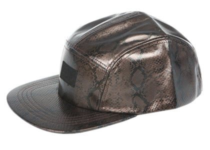 FAUX LEATHER 5 PANEL CAP  Available in 5 Colors - DealByEthan.gay