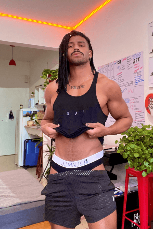 Jersey Mesh Festival Short Shorts - Black - DealByEthan.gay
