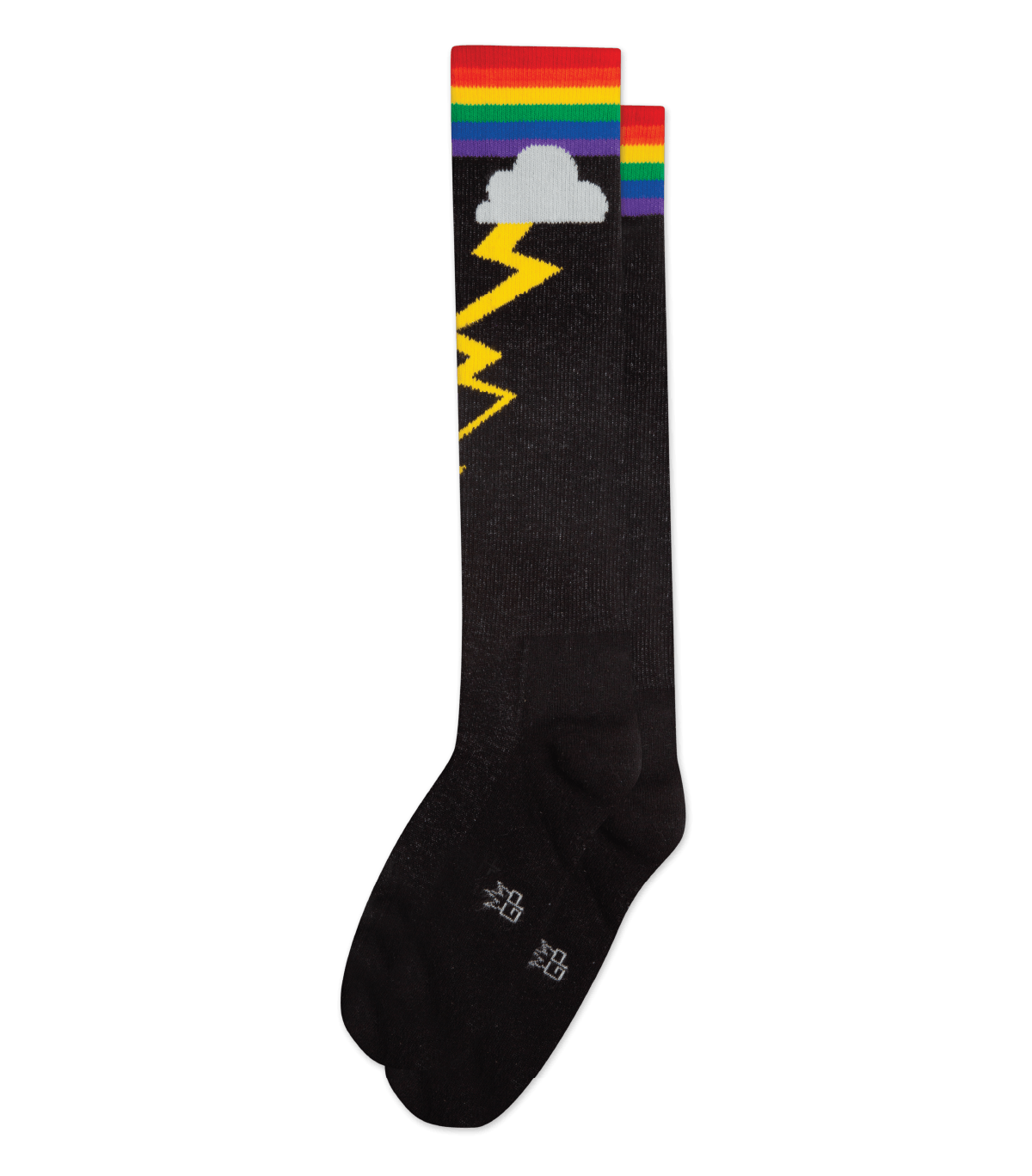 RAINBOW STORM KNEE HIGH SOCKS - DealByEthan.gay