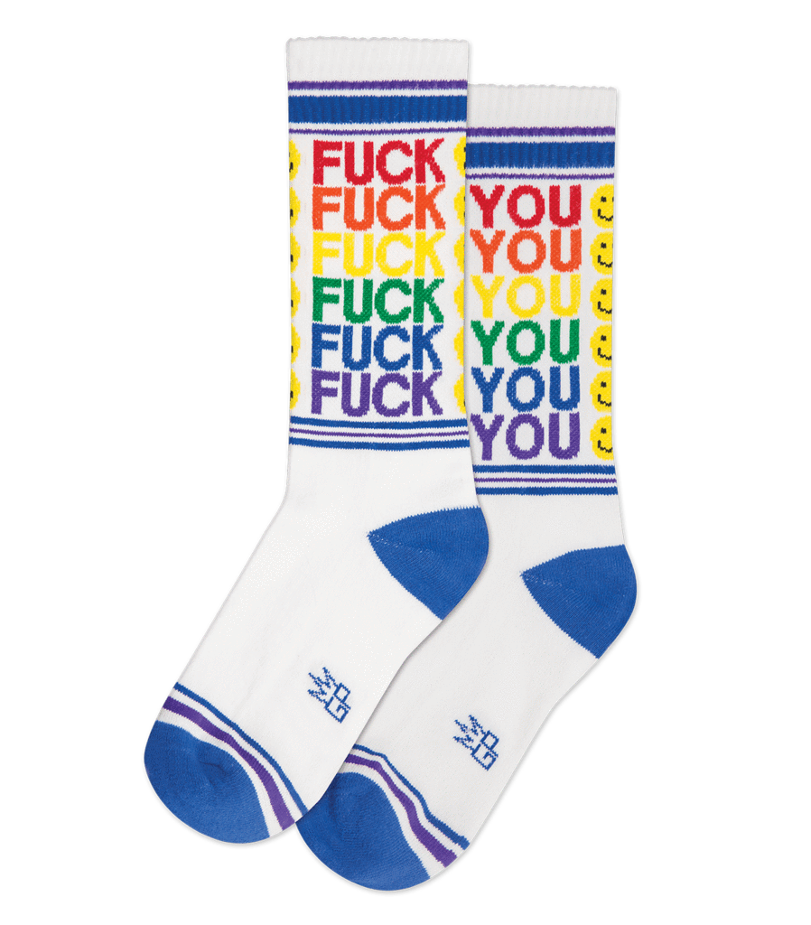 FU / SMILEY FACE CREW SOCKS - DealByEthan.gay