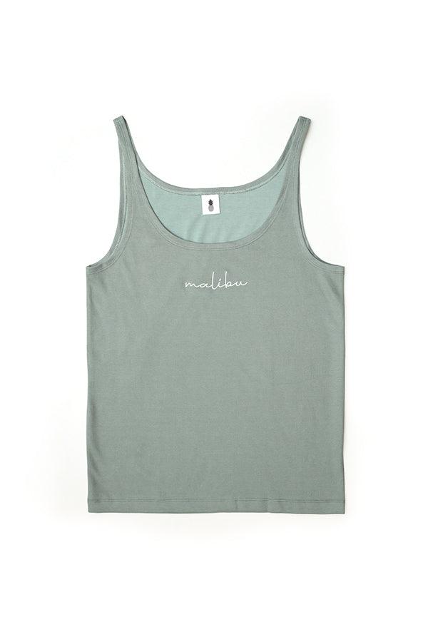 Mind in Malibu Wide-Cut Tank Top - Light Green - DealByEthan.gay