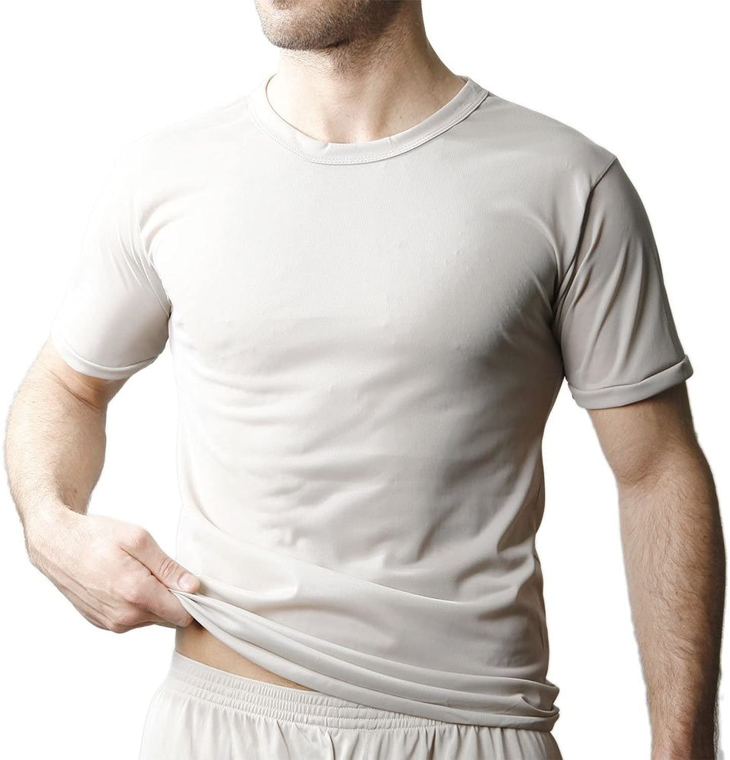 Nylon Tricot Crew Neck T-shirt - DealByEthan.gay