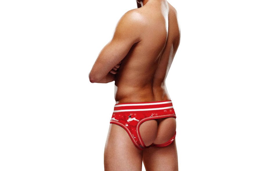 Prowler Reindeer Open Back Brief Red/White - DealByEthan.gay