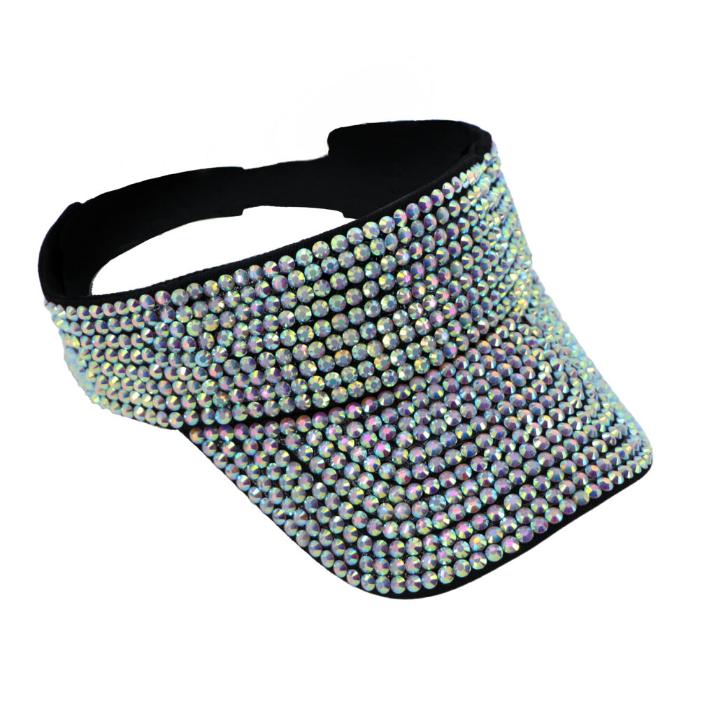 RHINESTONE VISOR - IN 5 COLORS - DealByEthan.gay